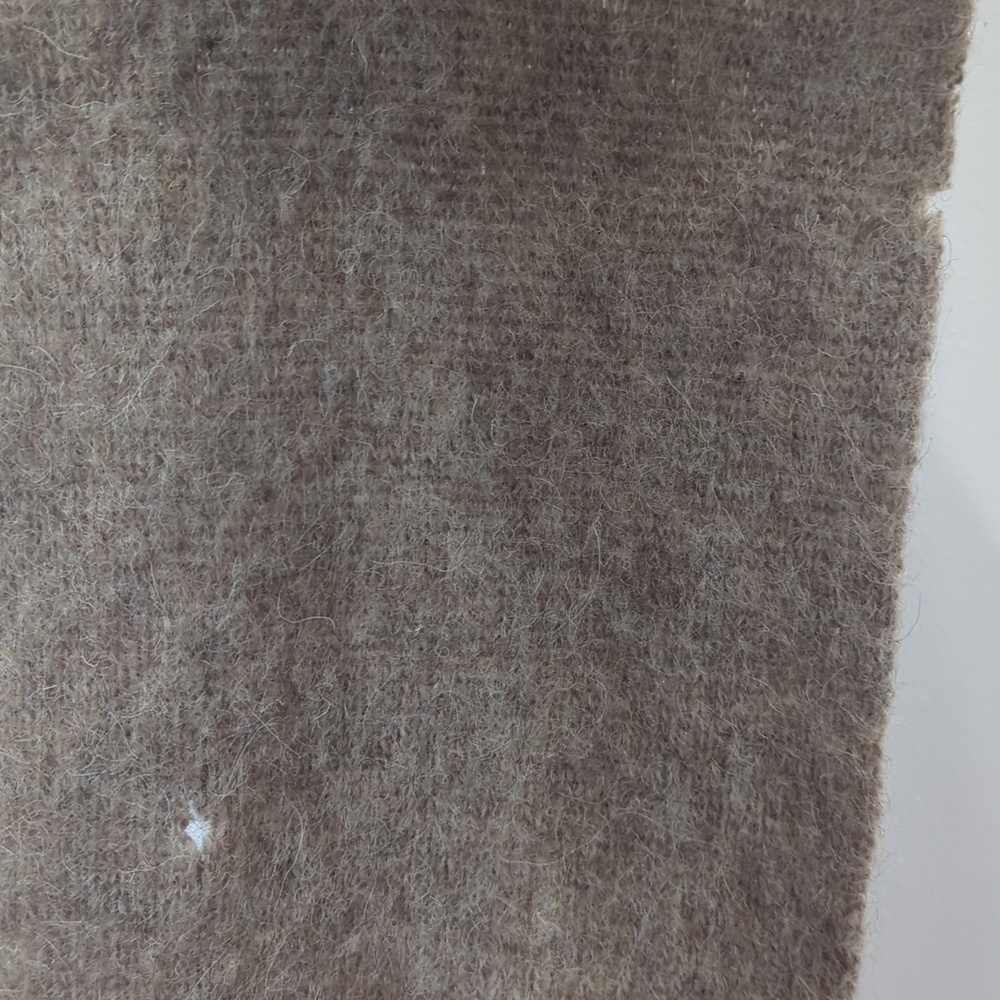 Vintage Icelandic Striped Cream/ Brown Wool Scarf - Picture 4 of 4